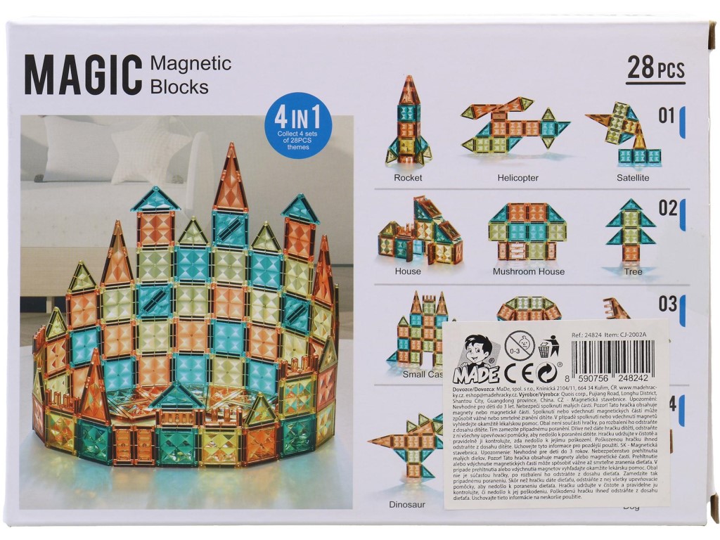Magnetická stavebnice pro děti