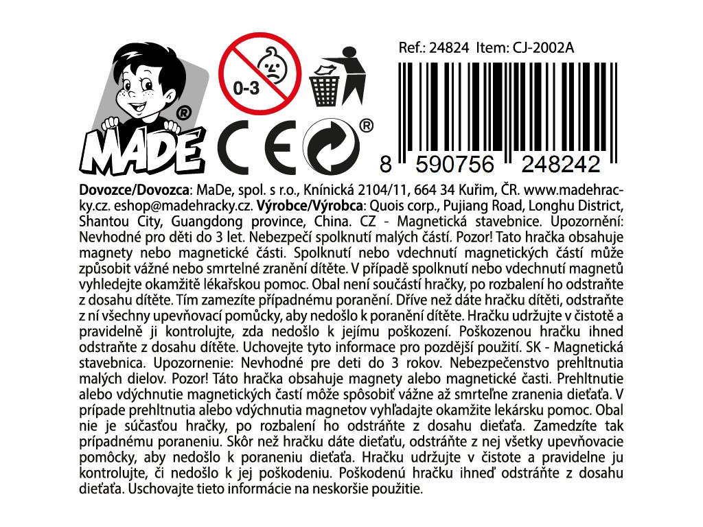 Magnetická stavebnice pro děti