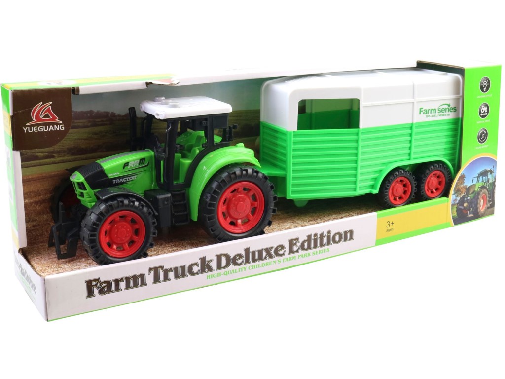 Traktor s přívěsem, 40 x 10 x 14cm