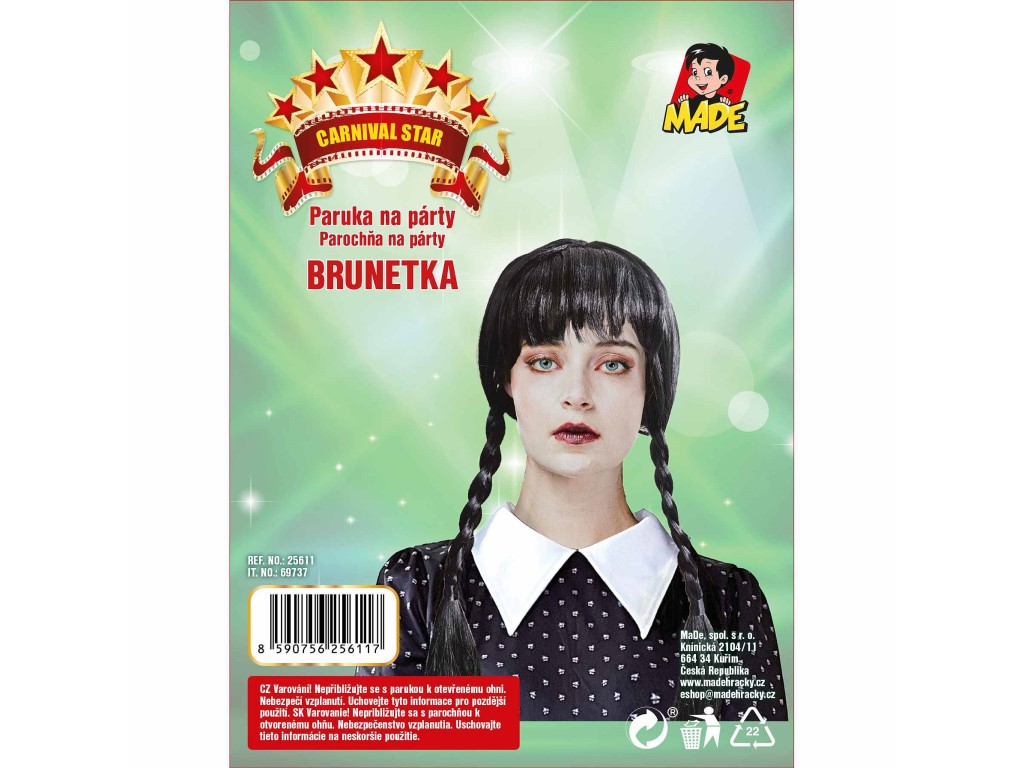 Paruka Wig-black