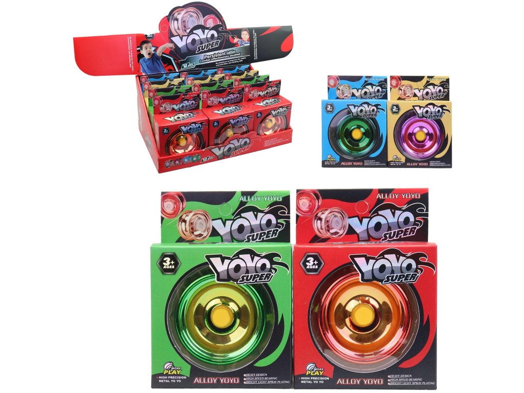 Yo-Yo 12 ks v display boxu, 6 cm