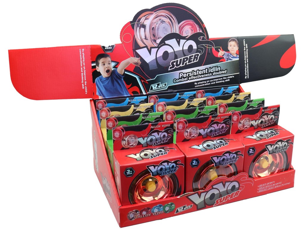 Yo-Yo 12 ks v display boxu, 6 cm