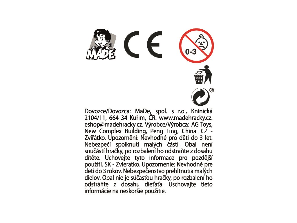 Zvířátka farma, 36 ks v display boxu