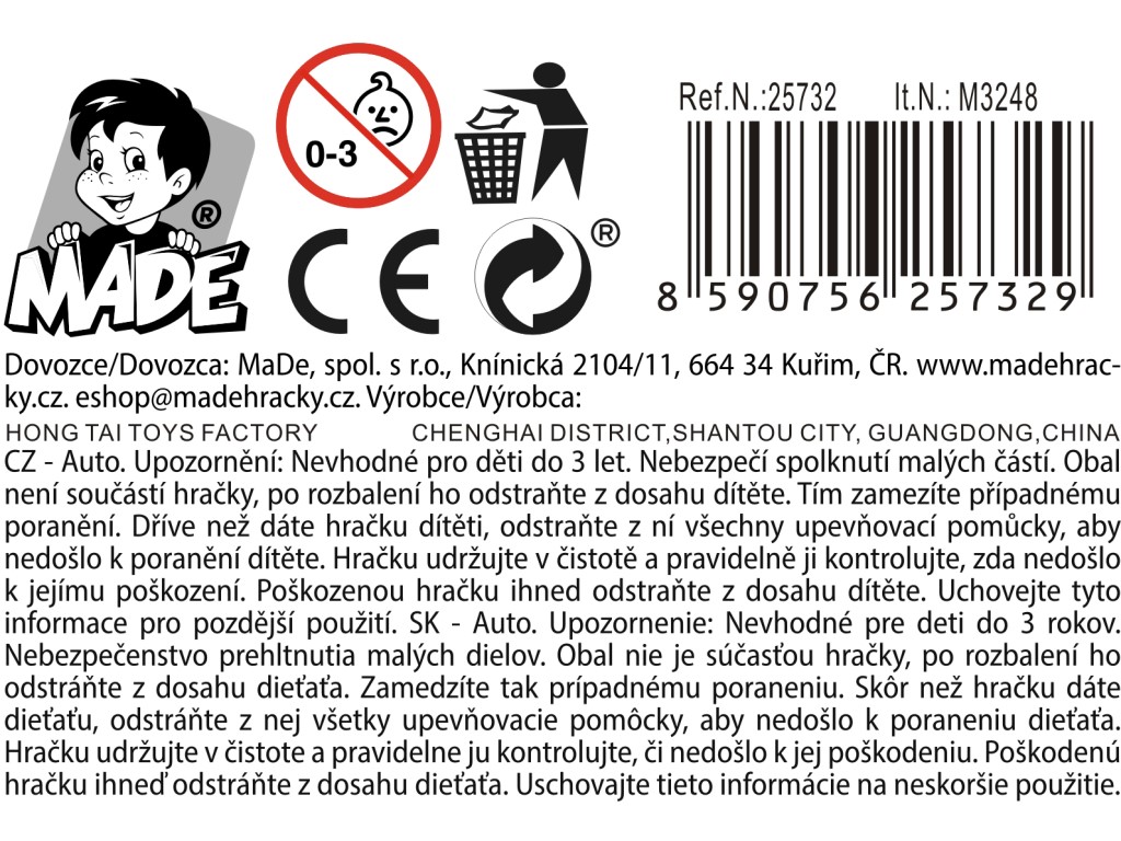 Auto závodní, 11 cm