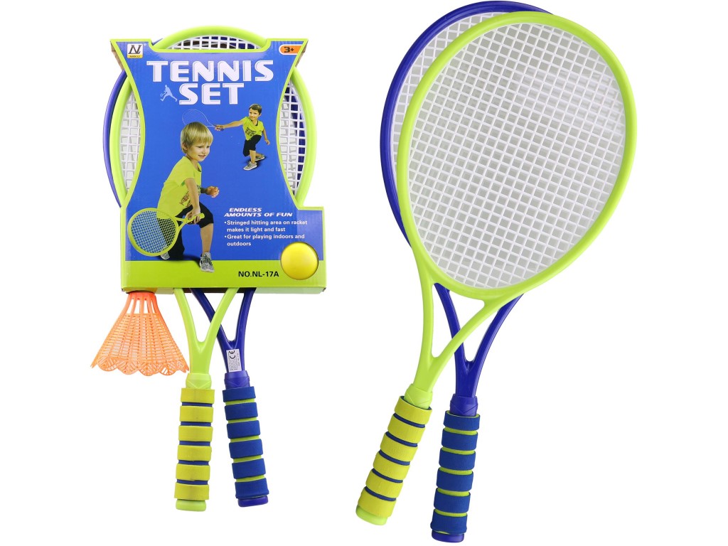 Rakety s míčkem a badmintonovým košíčkem, 56,5 cm
