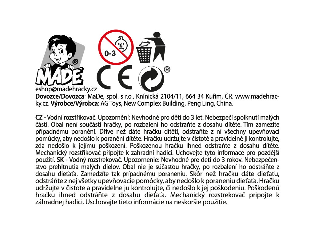 Vodní rozprašovač