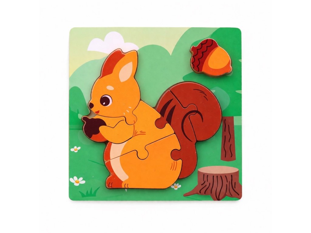 Puzzle zvířátka, 15 x 15 cm