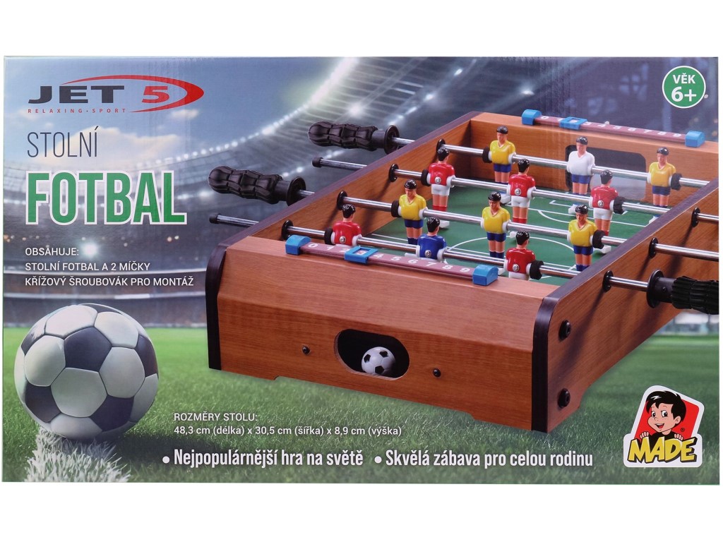 Stolní Fotbal, 48,5 x 30,5 x 8,9 cm