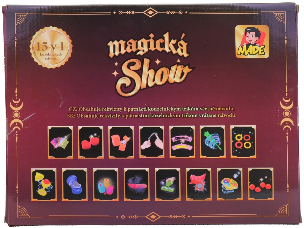 Kouzelnická sada 15v1 – Velký set kouzel pro děti