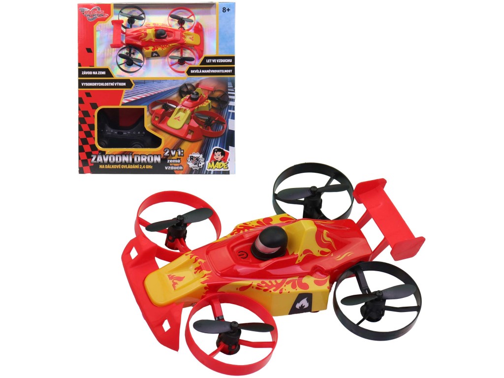 Racing dron formule 2v1 – jezdí i létá