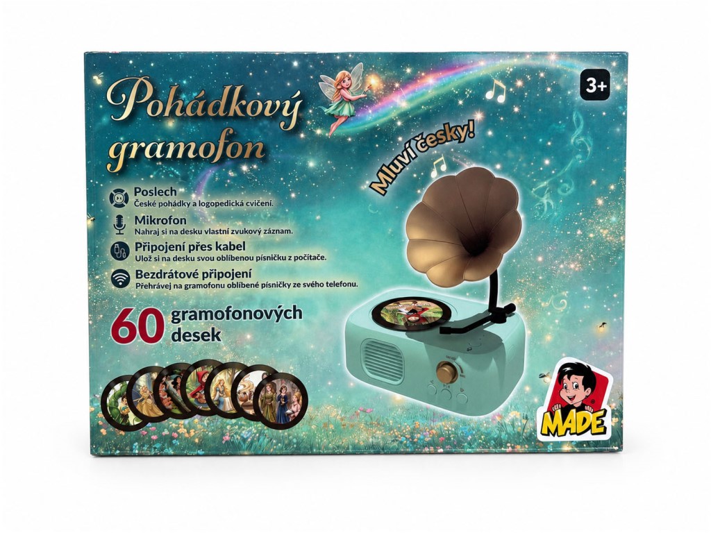 MaDe Kouzelný gramofon – 60 disků s pohádkami, písničkami a zvuky CZ