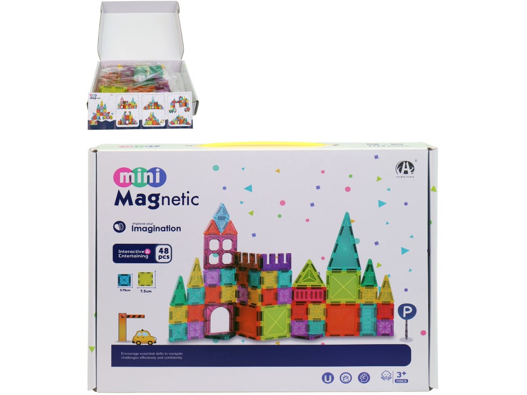 Magnetická stavebnice, 48 dílů