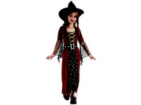 95509 - Šaty na karneval - čarodějka, 120-130 cm