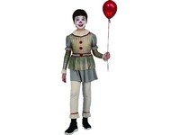 09303 - Šaty na karneval -  strašidelný klaun,  110- 120 cm
