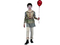 09305 - Šaty na karneval -  strašidelný klaun,  130 - 140  cm