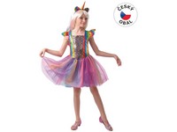 09456 - Šaty na karneval - jednorožec, 110 - 120 cm