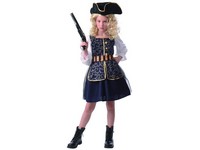 09582 - Šaty na karneval - pirátka, 110 - 120 cm
