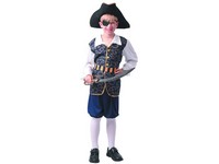 09585 - Šaty na karneval - pirát, 110 - 120 cm