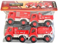 11597 - Auto hasičské, 4 ks, 12 cm