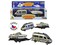 99328 - Policejní auto s přívěsem a lodí, světlo a zvuk, volná kola, 20 x 3 x 3 cm