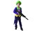 09313 - Šaty na karneval - šílený klaun,  120 - 130  cm