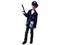 09348 - Šaty na karneval - policista, 110 - 120 cm