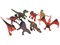 07553 - Zvířátka v tubě  -dinosauři, 7 - 11 cm, mobilní aplikace pro zobrazení zvířátek, 8 ks
