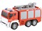 08443 - Auto hasičské se stříkačkou, na setrvačník, funkce pumpa stříká vodu, světlo, zvuk, 30 x 13 x 10 cm