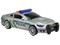 10710 - Policejní auto  na setrvačník, 17 cm, světlo, zvuk (čeština), na baterie