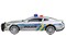 10710 - Policejní auto  na setrvačník, 17 cm, světlo, zvuk (čeština), na baterie