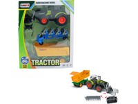 16349 - Traktor s příslušenstvím, na baterie, světlo, zvuk, 26 + 23 cm