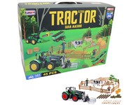16353 - Traktor s farmou a příslušenstvím, 45 kusů