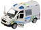 MaDe Auto policejní dodávka, na setrvačník s reálným hlasem posádky, 21 cm